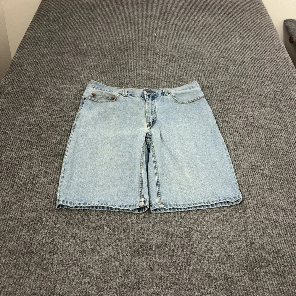 Faded Glory Denim Shorts Mens 34 Light Wash Cotton Casual Skater Grunge